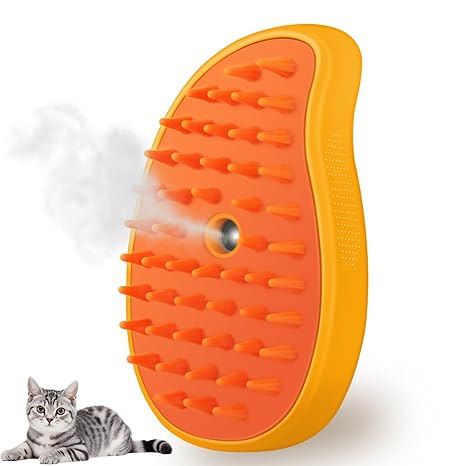Cat Steam Brush – 3-in-1 Grooming & Massage Comb