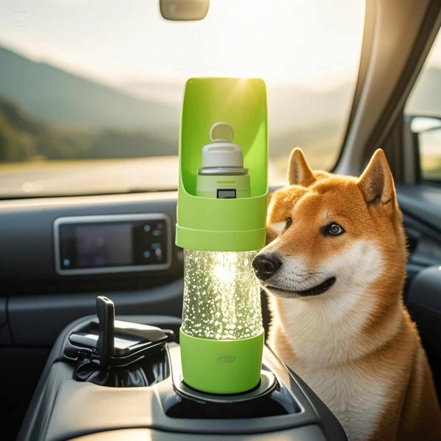 2-in-1 Dog Water Bottle & Food Container