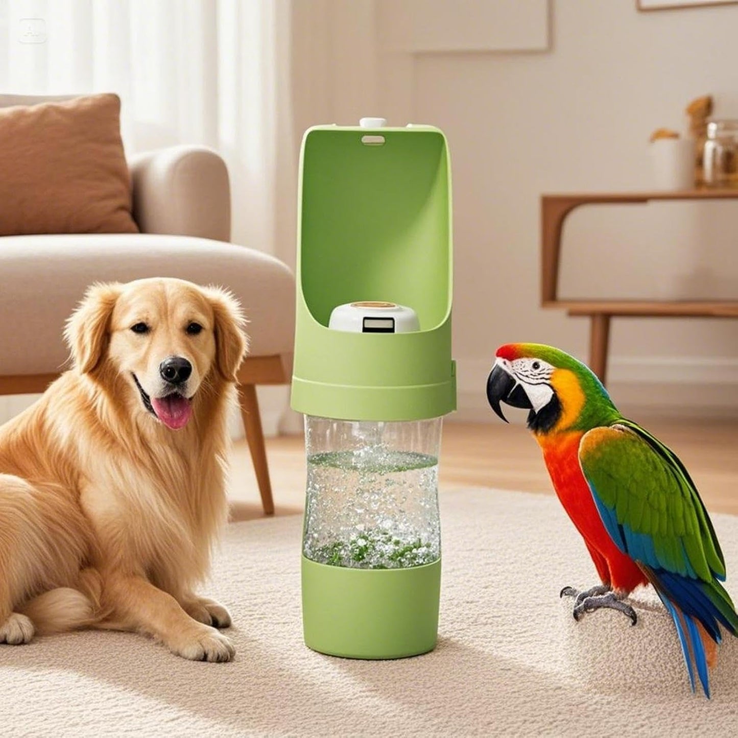 2-in-1 Dog Water Bottle & Food Container