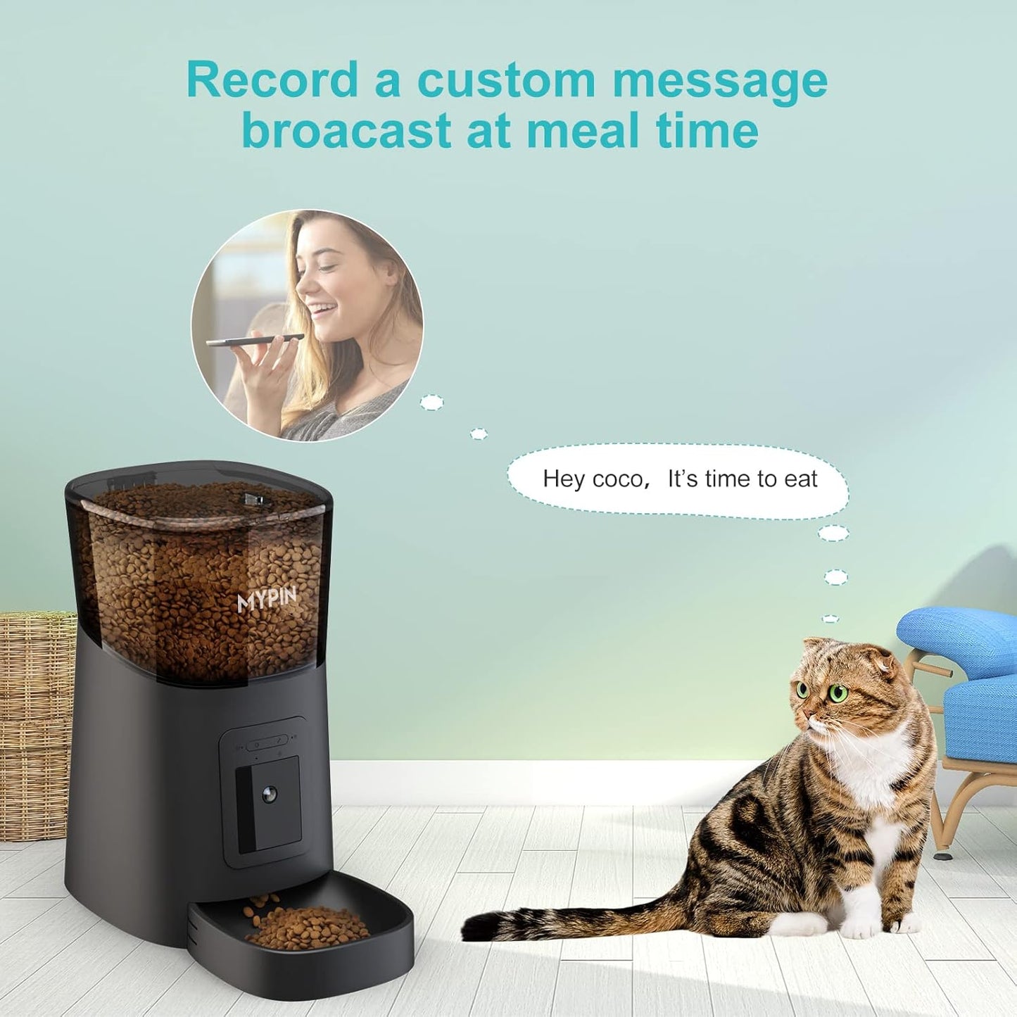 Smart Video Pet Feeder with Camera & App Control