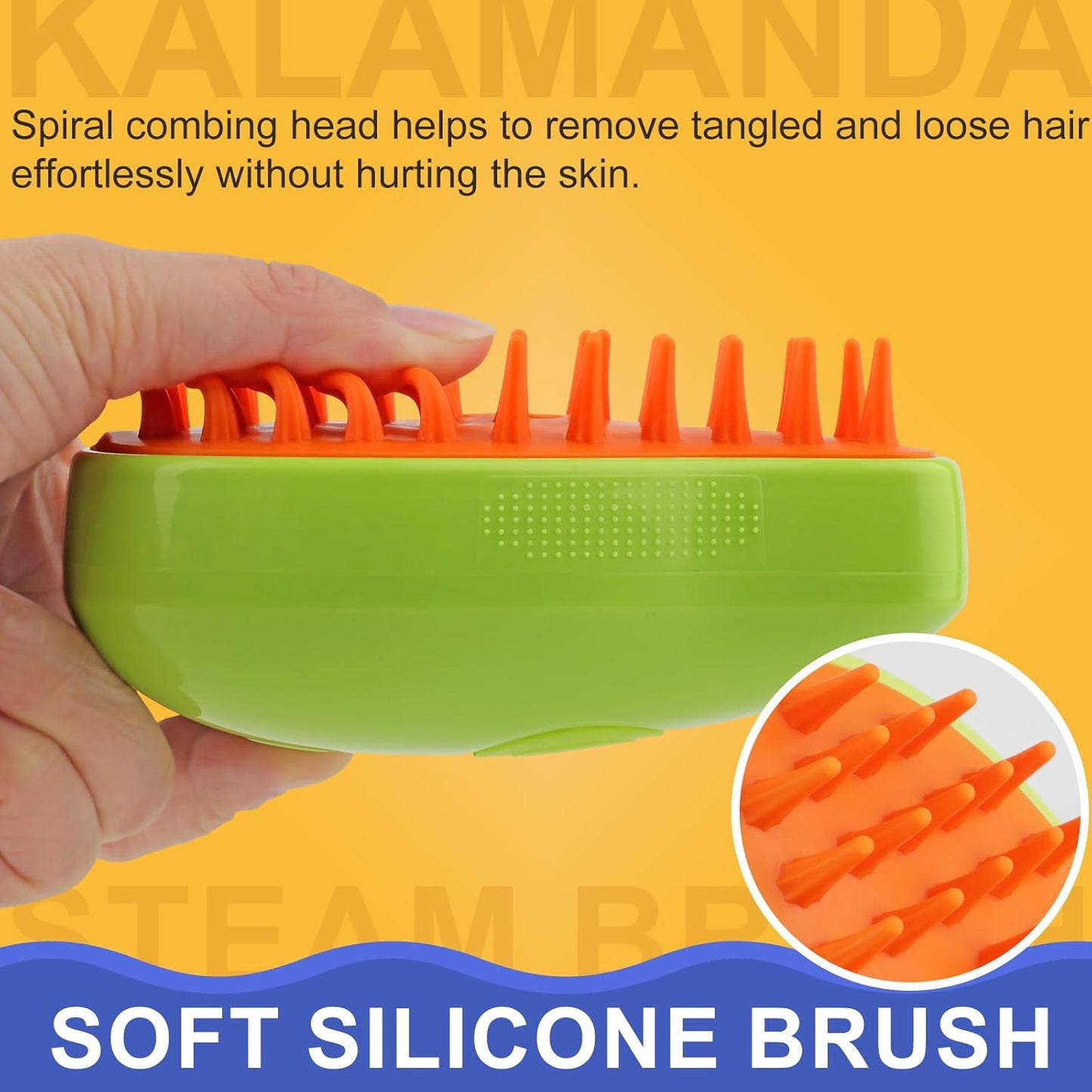 Cat Steam Brush – 3-in-1 Grooming & Massage Comb