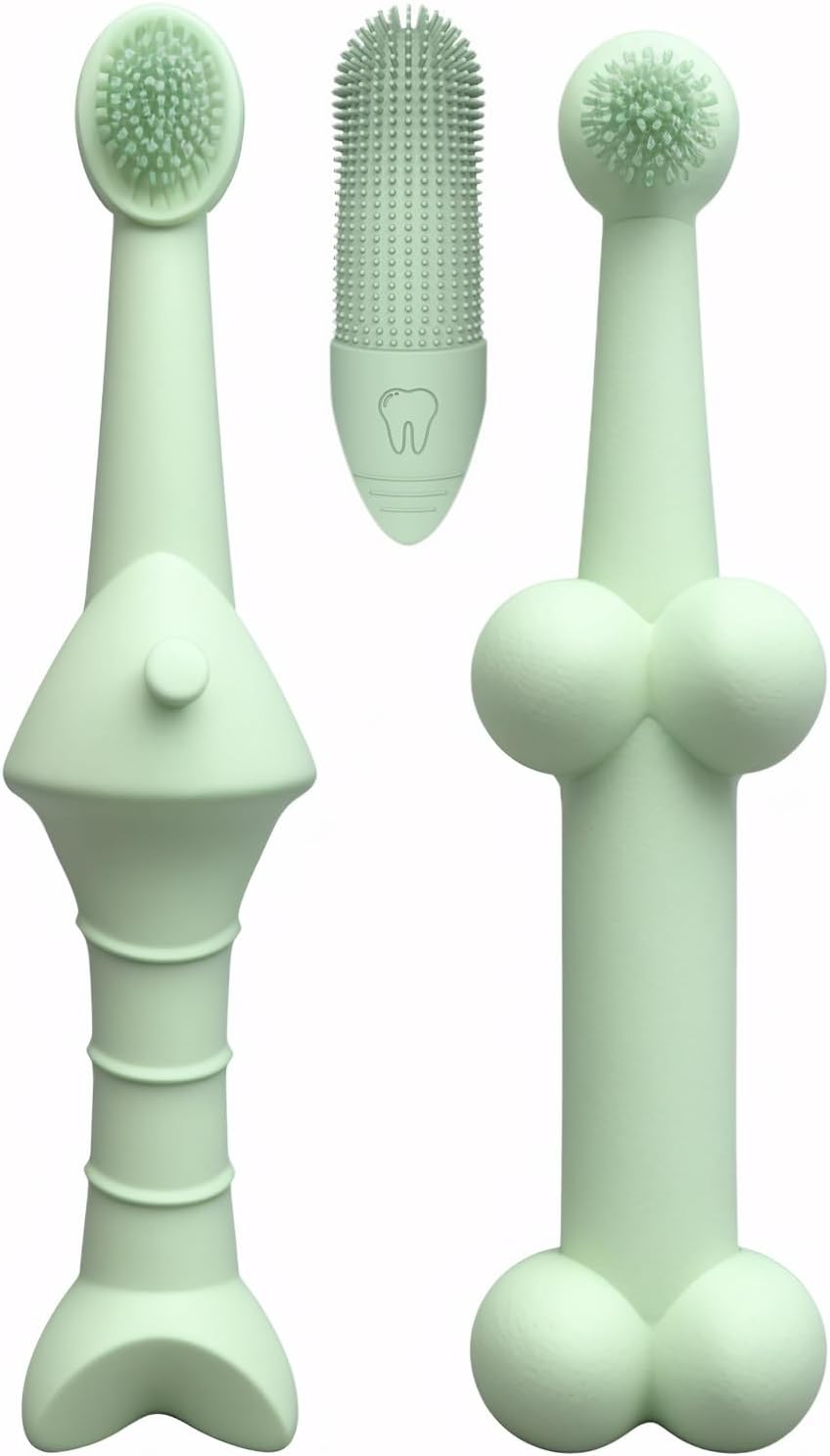 Pet Dental Care Silicone Brush Set