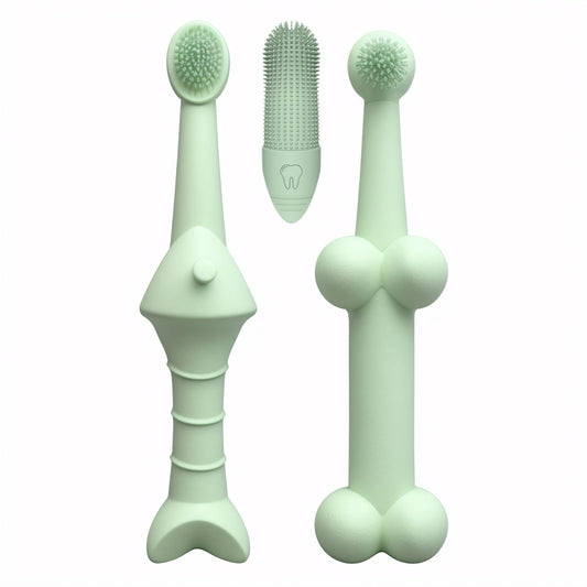 Pet Dental Care Silicone Brush Set