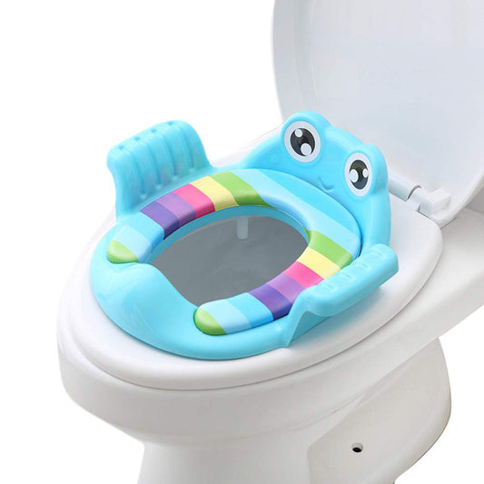 Kids Non-Slip Potty Training Seat with Adjustable Footrest