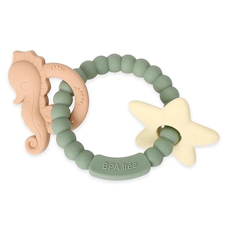 Organic Silicone Baby Teething Ring