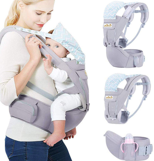 Ergonomic Baby Carrier with Hip Seat – Adjustable & Breathable