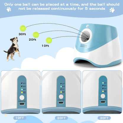 Automatic Dog Ball Launcher – Rechargeable with 12 Balls