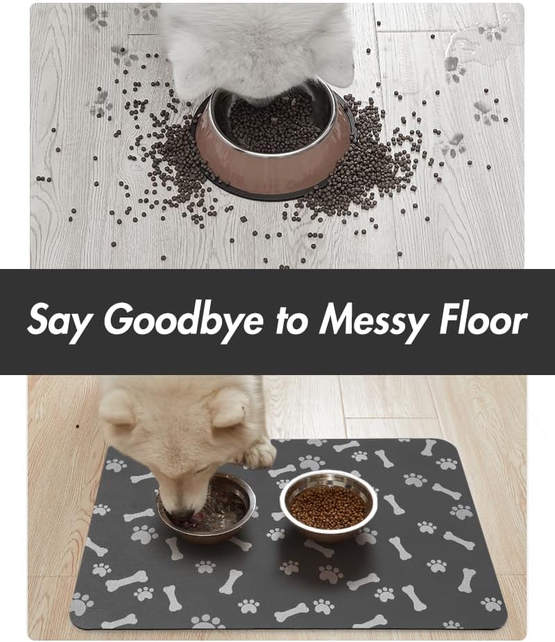 Pet Feeding Mat – Quick-Dry & Non-Slip Placemat for Dogs and Cats