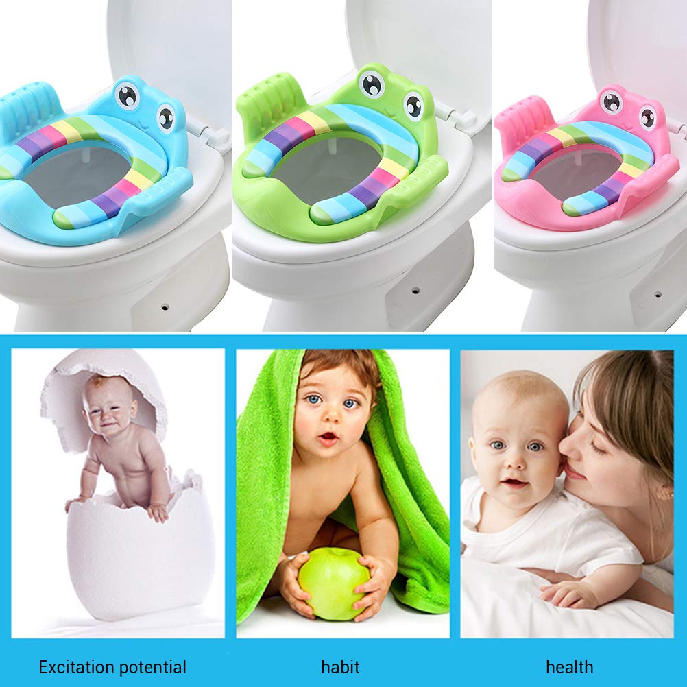 Kids Non-Slip Potty Training Seat with Adjustable Footrest