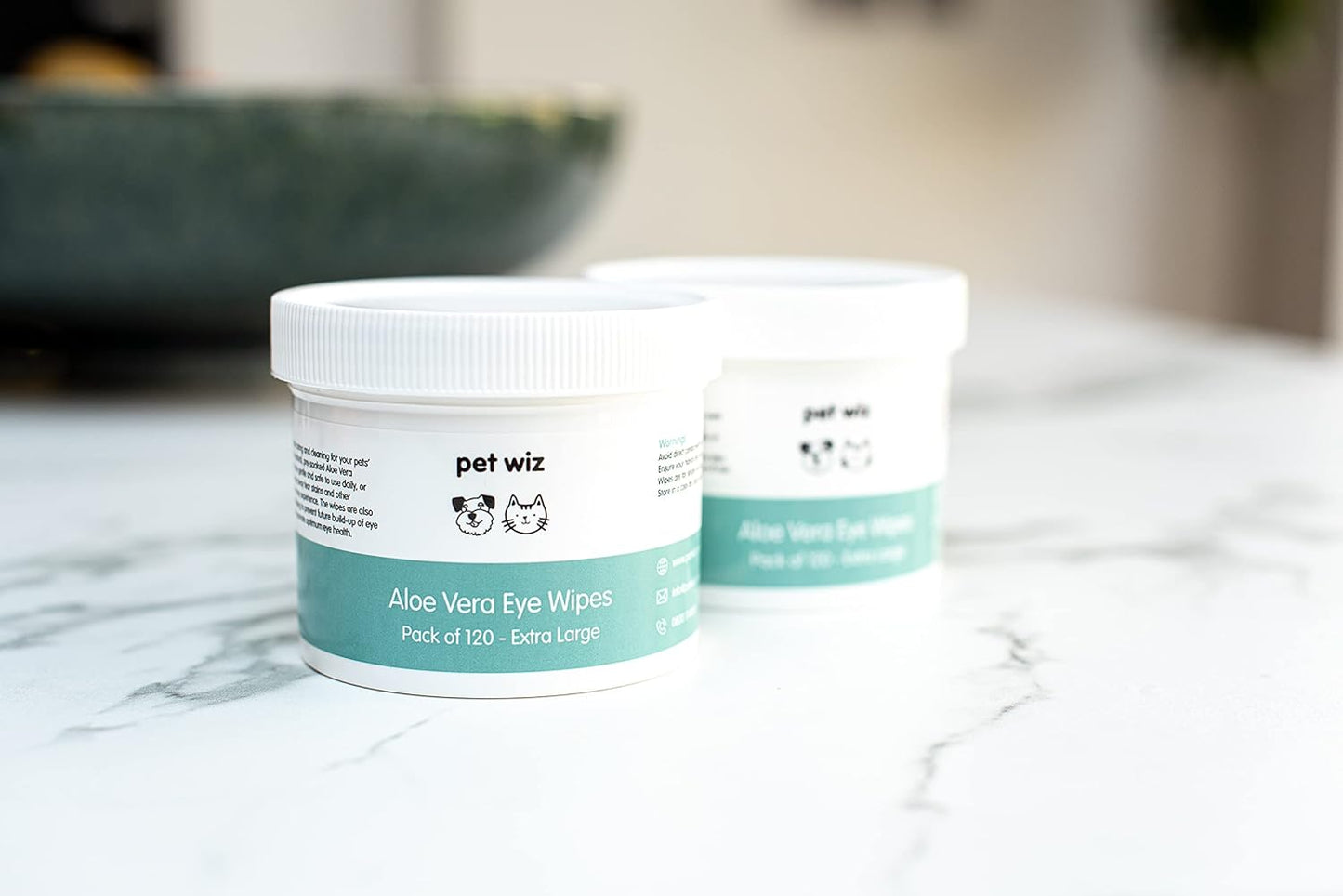 Aloe Vera Eye Wipes for Dogs & Cats