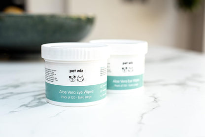 Aloe Vera Eye Wipes for Dogs & Cats