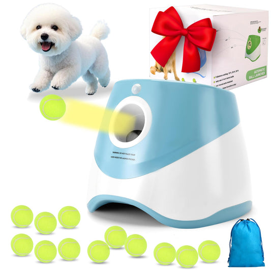 Automatic Dog Ball Launcher – Rechargeable with 12 Balls