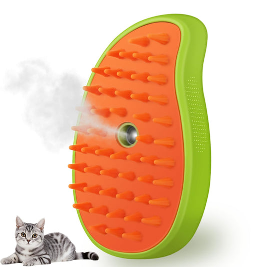 Cat Steam Brush – 3-in-1 Grooming & Massage Comb