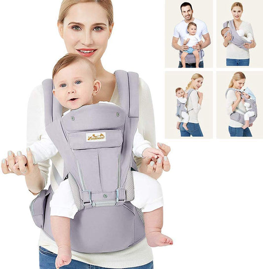 Ergonomic Baby Carrier with Hip Seat – Adjustable & Breathable