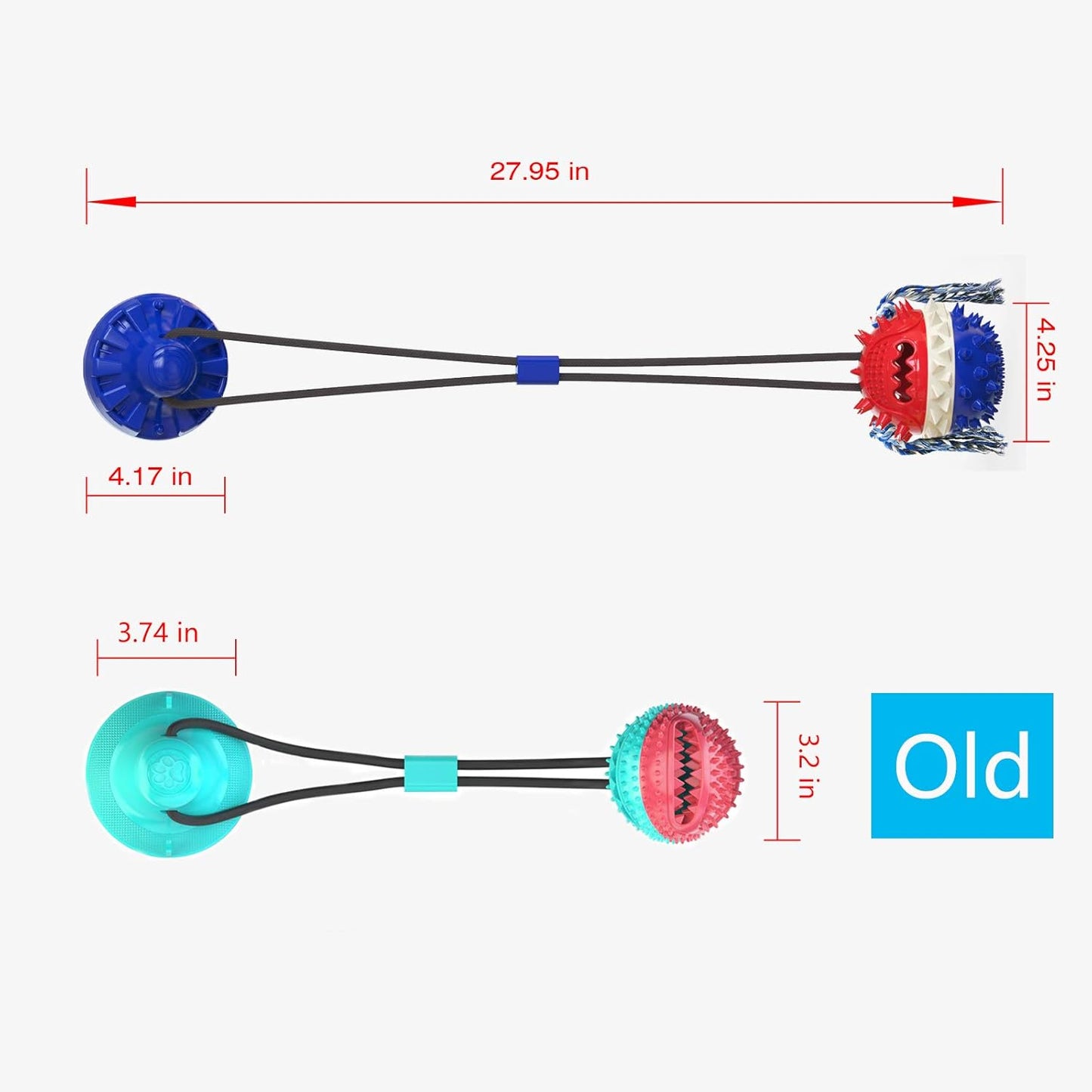 Suction Cup Tug Toy for Aggressive Chewers