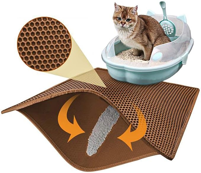 Cat Litter Mat Double Layer Waterproof 24x15 Inch