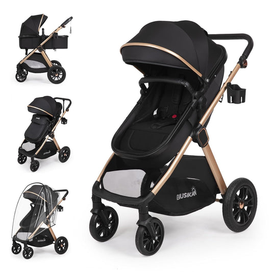 6-in-1 Convertible Baby Stroller with Bassinet Mode