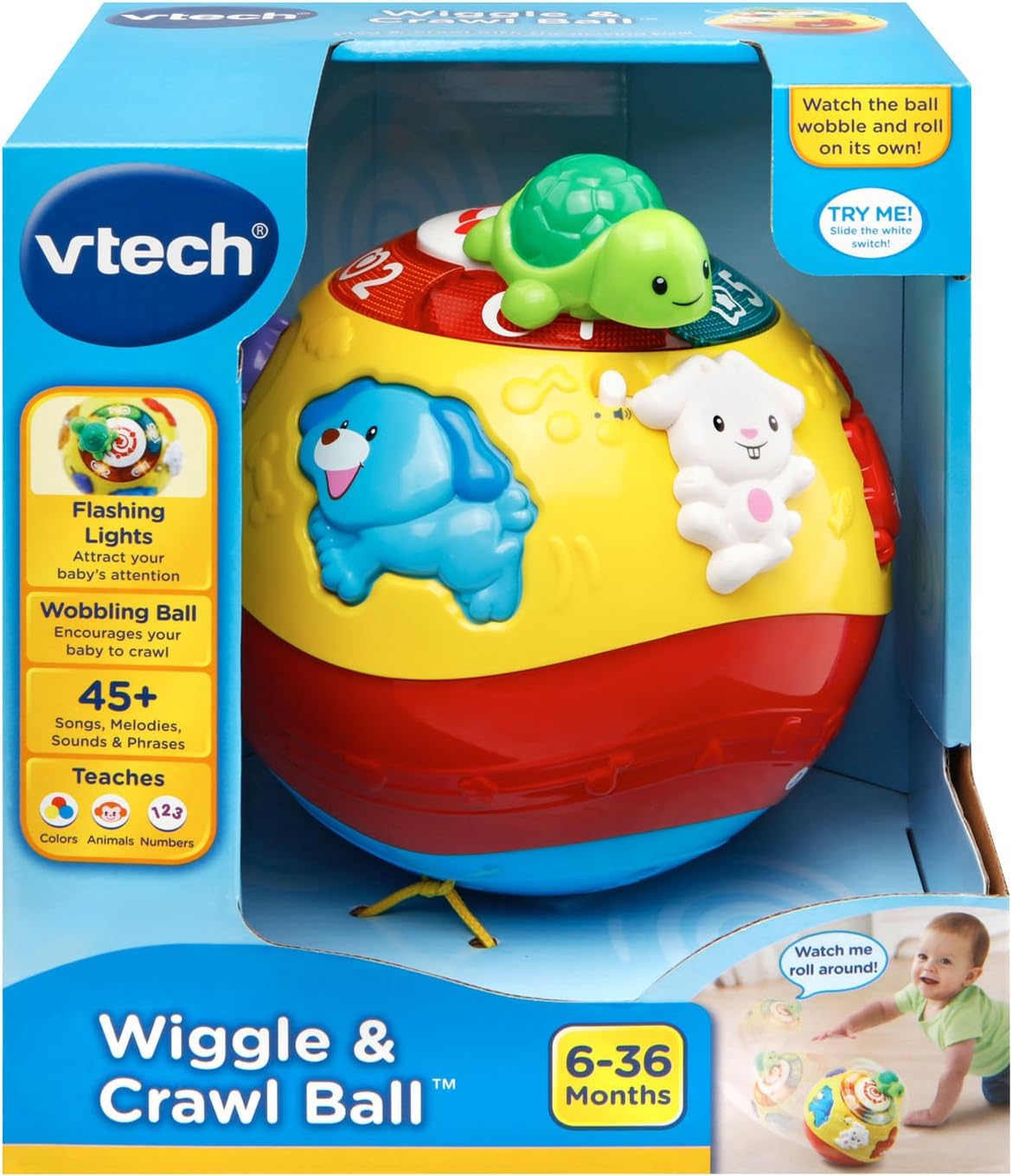 Wiggle and Crawl Interactive Baby Ball