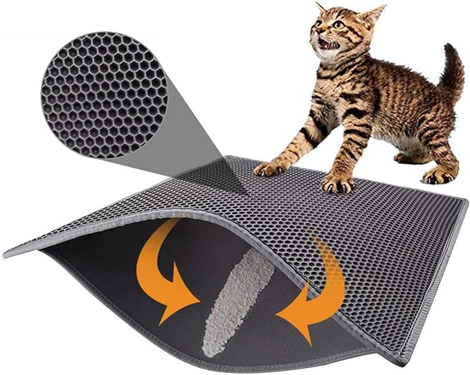 Cat Litter Mat Double Layer Waterproof 24x15 Inch