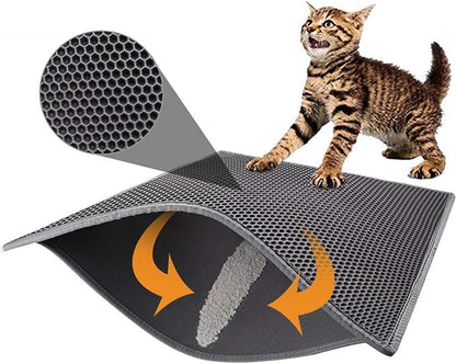 Cat Litter Mat Double Layer Waterproof 24x15 Inch