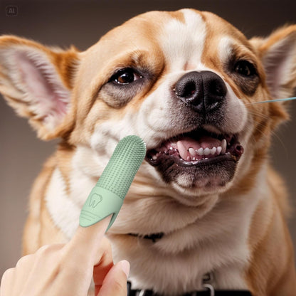 Pet Dental Care Silicone Brush Set