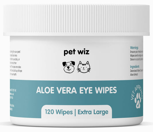 Aloe Vera Eye Wipes for Dogs & Cats