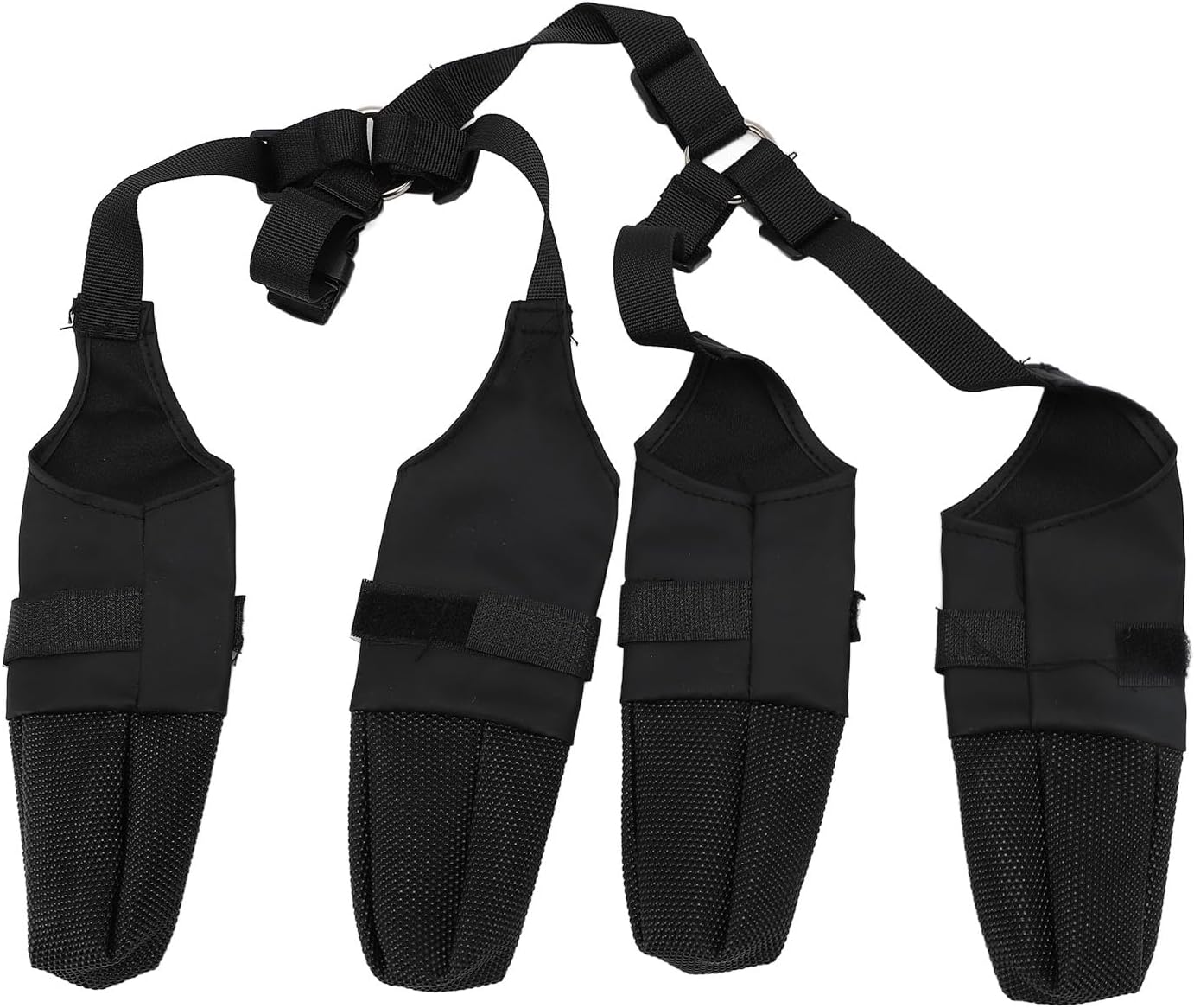 Anti-Slip Dog Boots with Suspenders