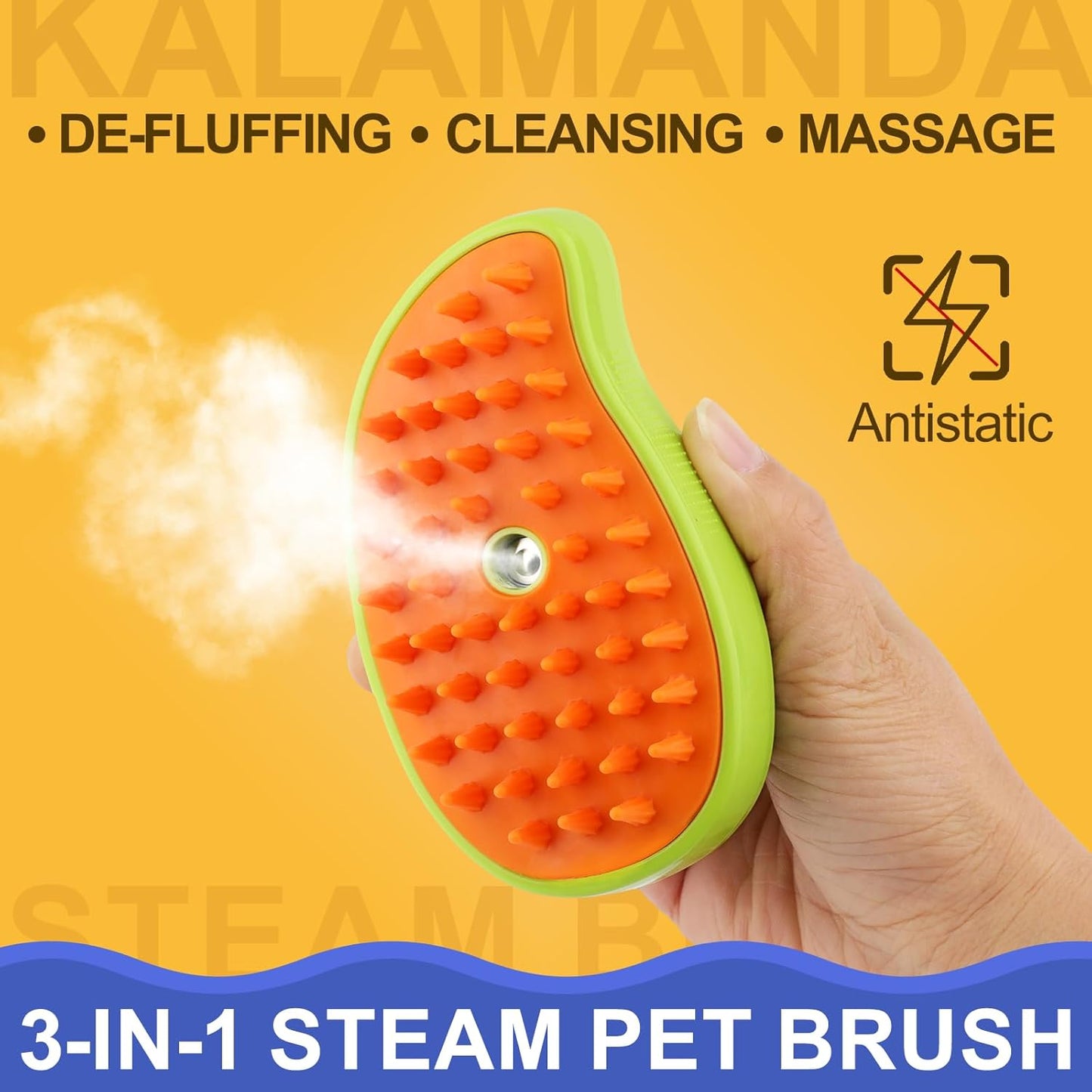 Cat Steam Brush – 3-in-1 Grooming & Massage Comb