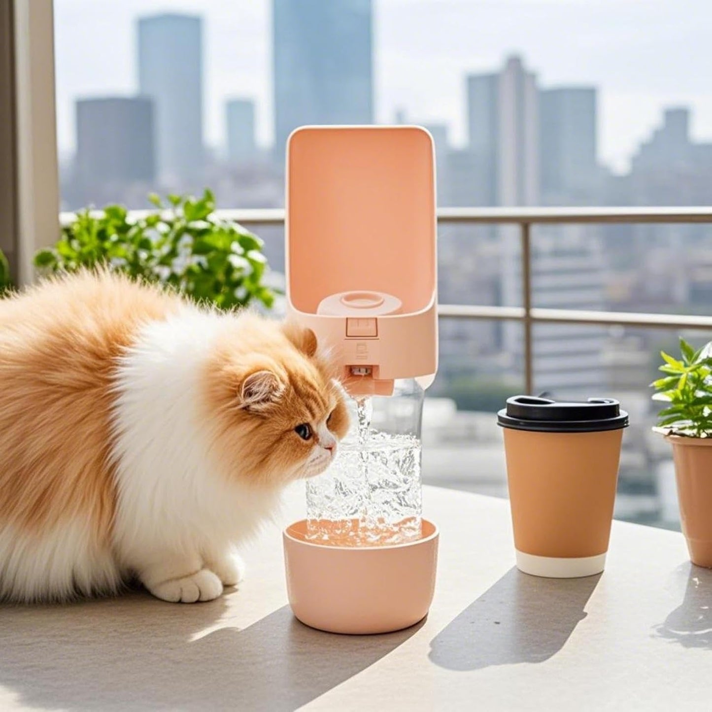 2-in-1 Dog Water Bottle & Food Container