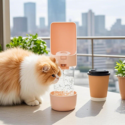 2-in-1 Dog Water Bottle & Food Container