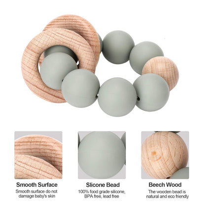 Organic Silicone Baby Teething Ring