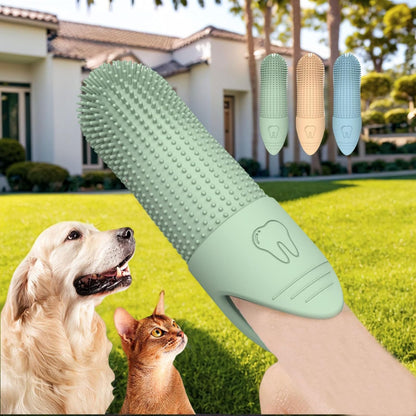 Pet Dental Care Silicone Brush Set