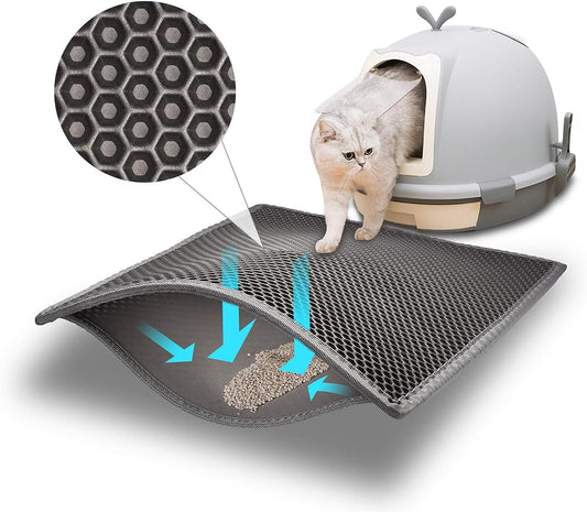 Cat Litter Mat Double Layer Waterproof 24x15 Inch