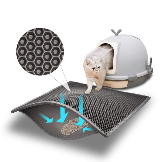 Cat Litter Mat Double Layer Waterproof 24x15 Inch