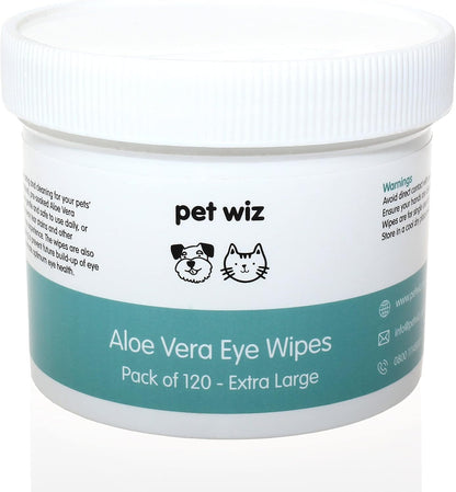 Aloe Vera Eye Wipes for Dogs & Cats