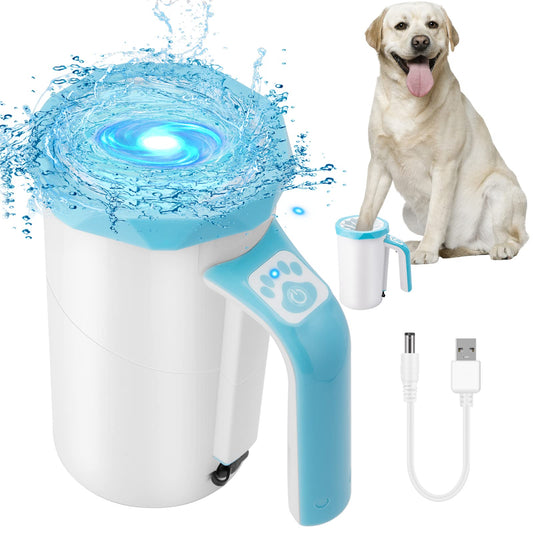 Rechargeable Dog Paw Cleaner with Silicone Brush