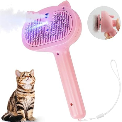 Cat Steam Brush – 3-in-1 Grooming & Massage Comb