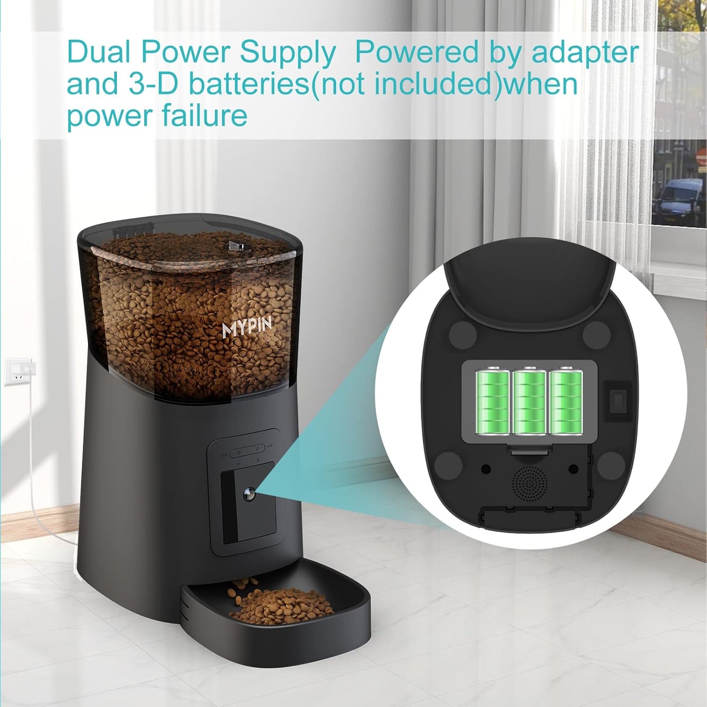 Smart Video Pet Feeder with Camera & App Control