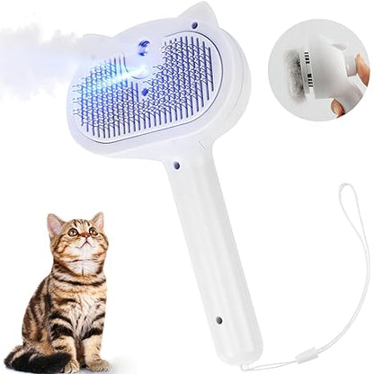 Cat Steam Brush – 3-in-1 Grooming & Massage Comb