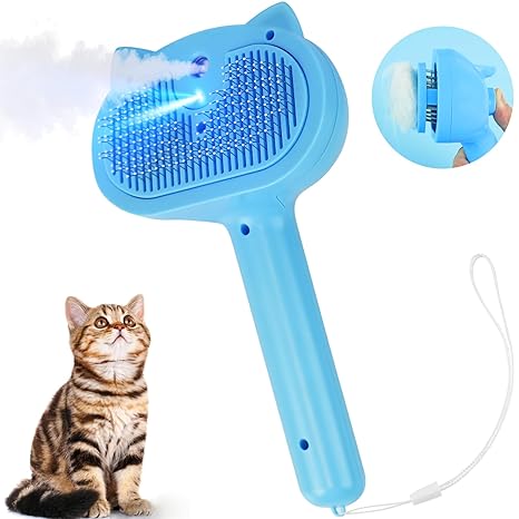 Cat Steam Brush – 3-in-1 Grooming & Massage Comb