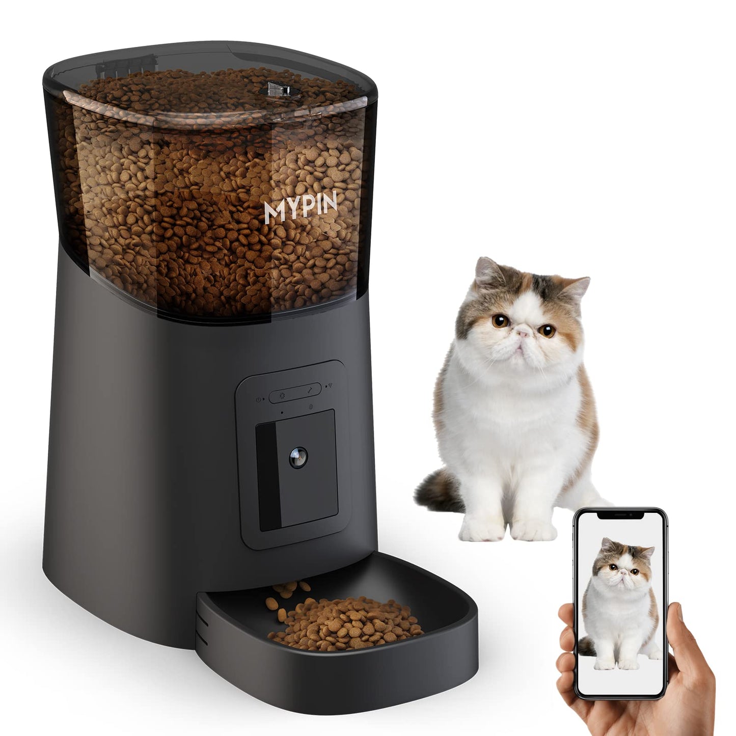 Smart Video Pet Feeder with Camera & App Control